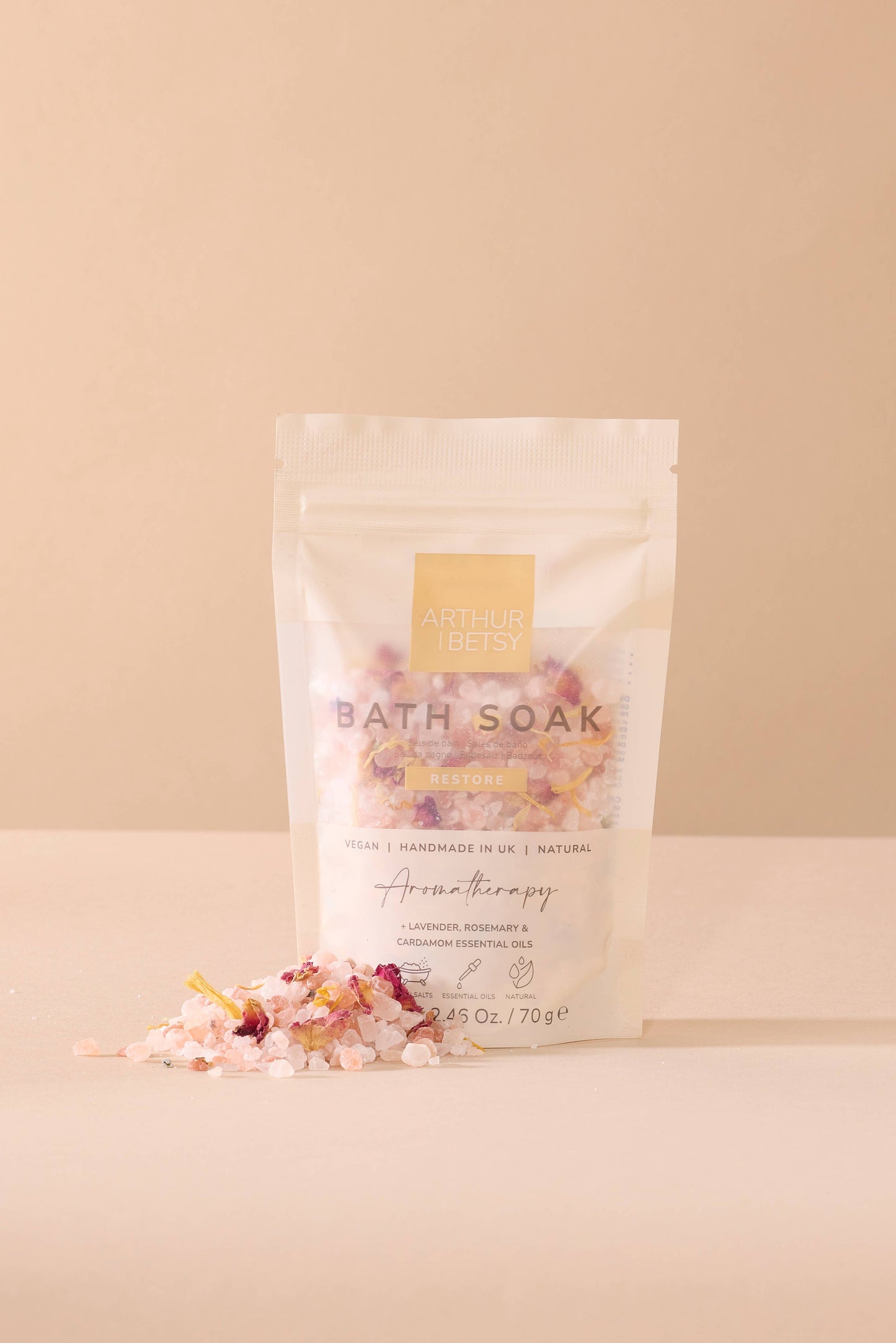 Aromatherapy Bath salts, Luxury Bath soak, Bath salts bag: Restore