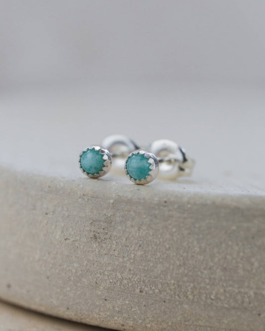 Amazonite Mini Gemstone Studs