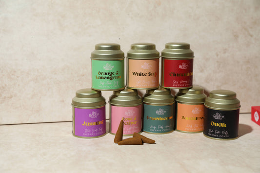 Aromatherapy Incense Cones Tin