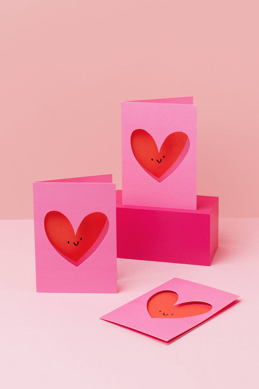 Love Heart - Die Cut Cards - Valentines Day - Anniversary