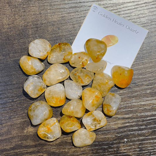 Golden Healer Tumble Stone
