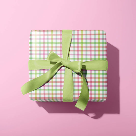 COTTAGECORE CHECK GINGHAM GIFT WRAP SHEET