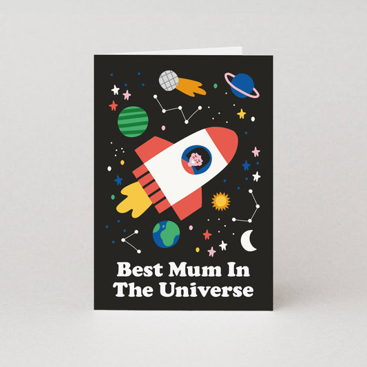 Best Mum In The Universe Mothers Day Card | Mum Card