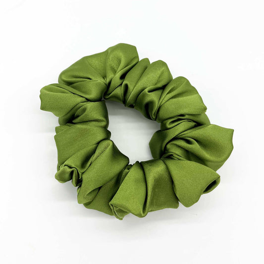 Luxury Satin Scrunchies - NEW COLOURS: Pistachio / Regular