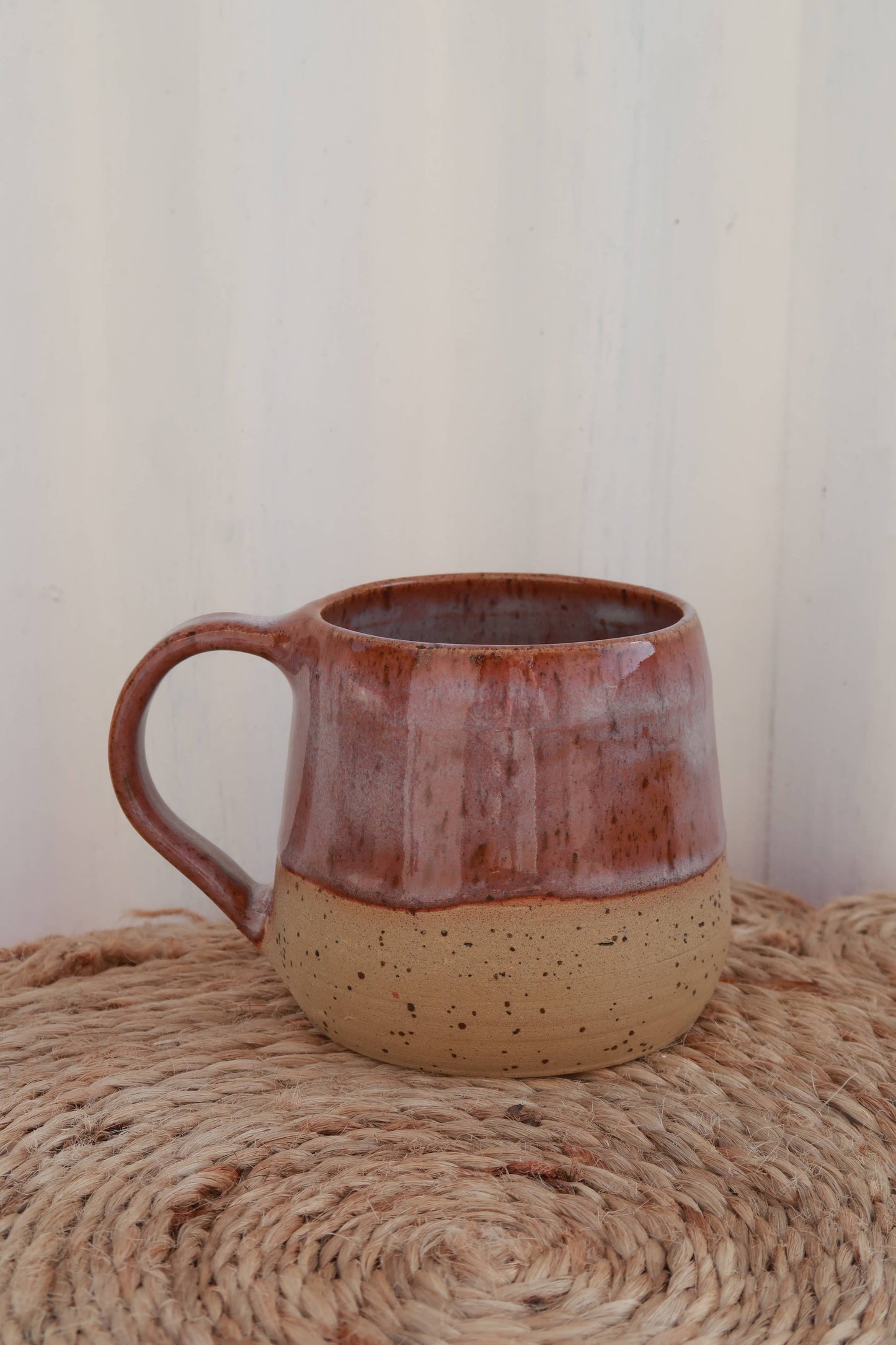 Handmade Ceramic Small Mug - Speckled Wild Plum