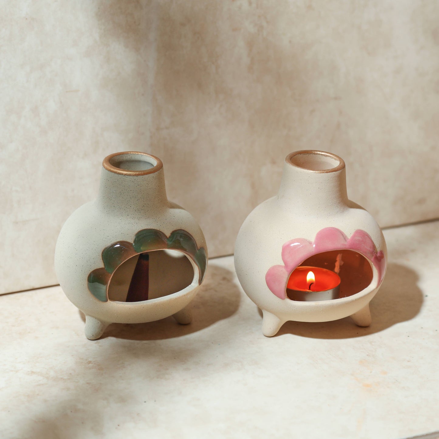 Ceramic Incense Chimney - Palo Santo Burner: Green