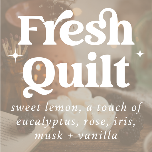 Fresh Quilt Scented Heart Clamshell / Soy Wax Melts