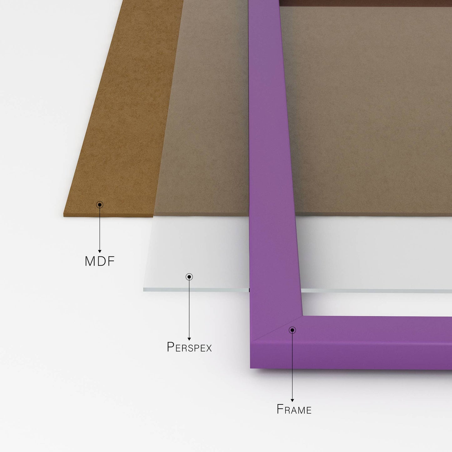 Purple A5 Picture Frame
