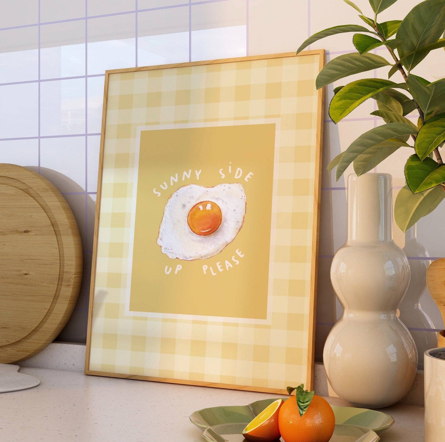 Sunny Side Up Egg Print: A4