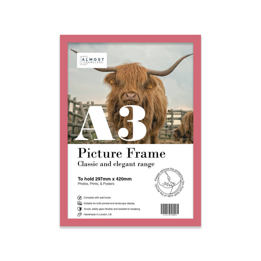 Pink A3 Picture Frame