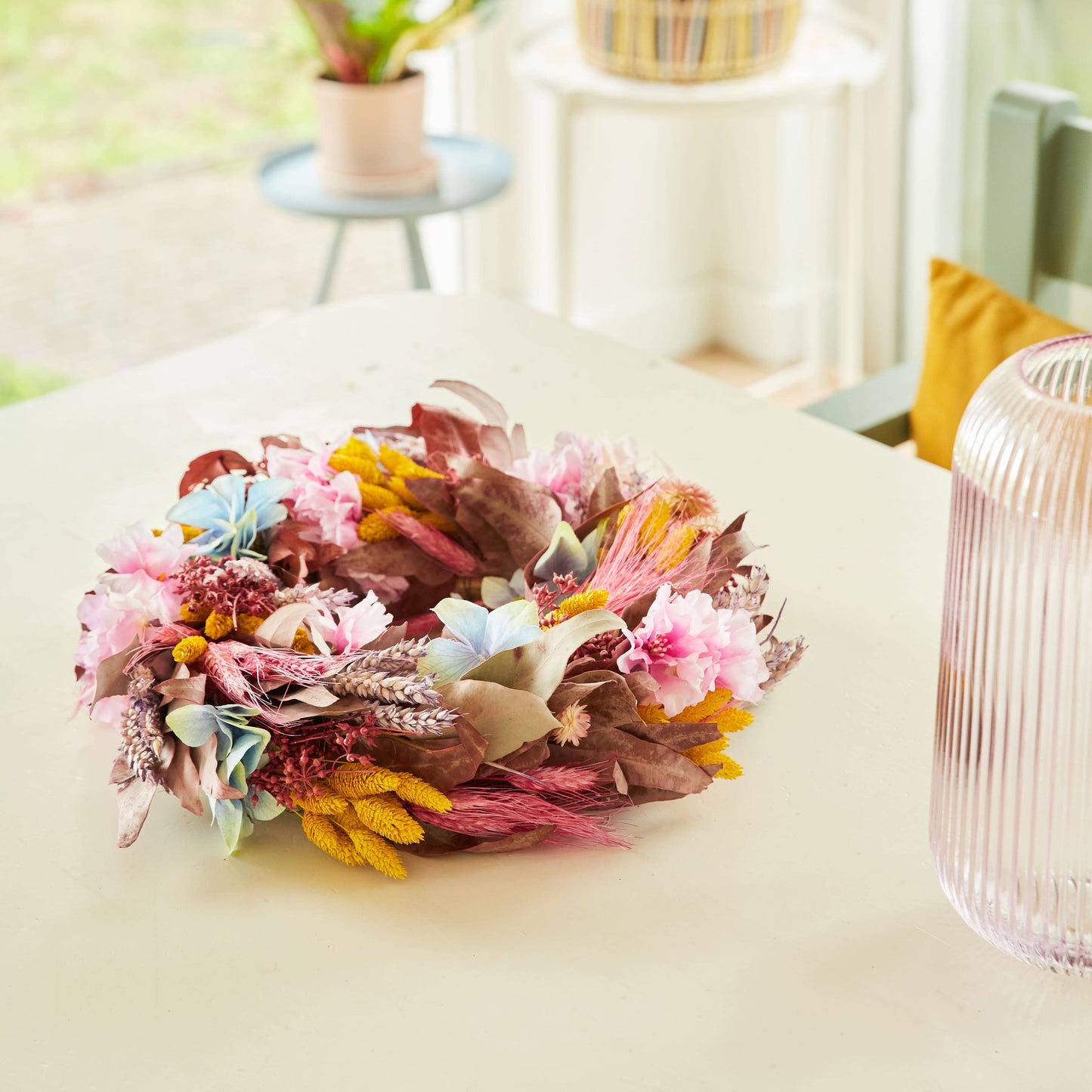 Dried Flower Wreath - Bon Bon