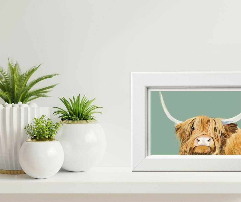 Highland Cow Art Print - Hairy COO