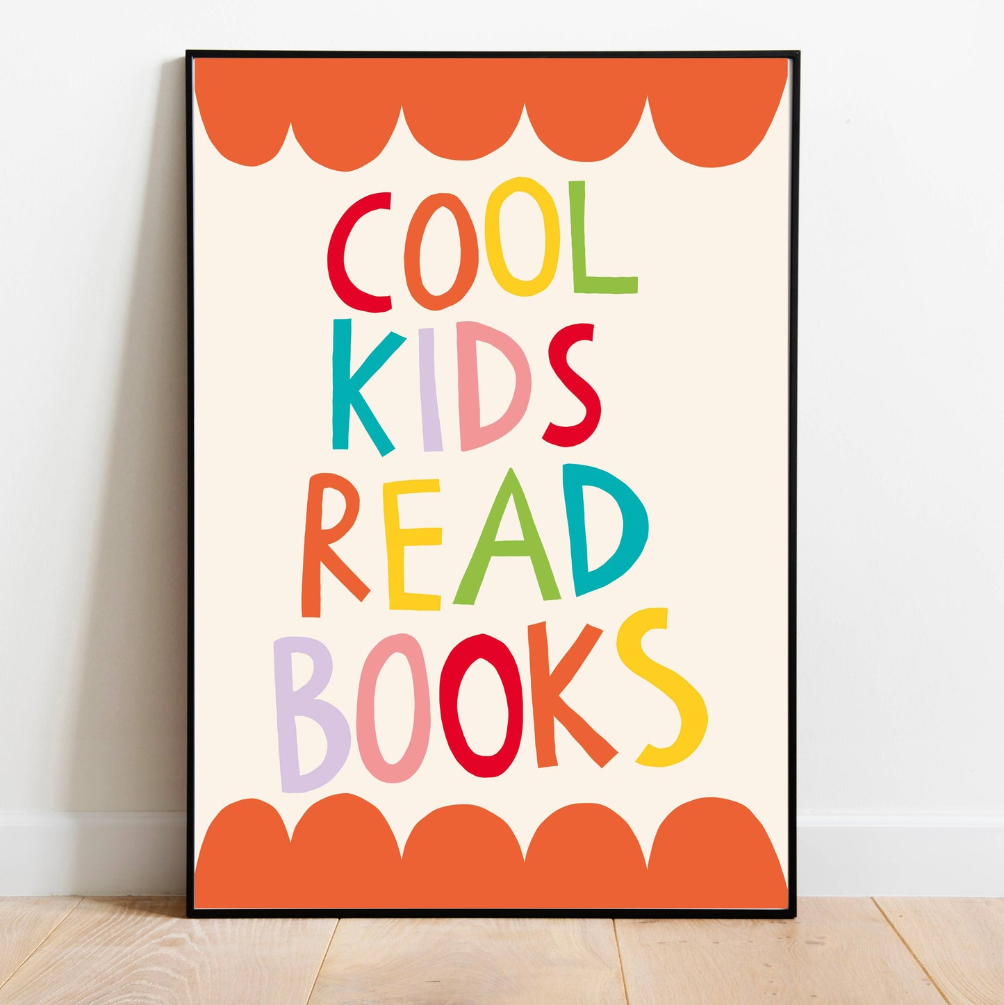 Cool Kids Read Books Positive Quote Art Print