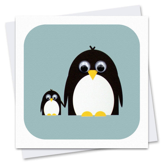 Poppy & Petula Penguin Greetings Card